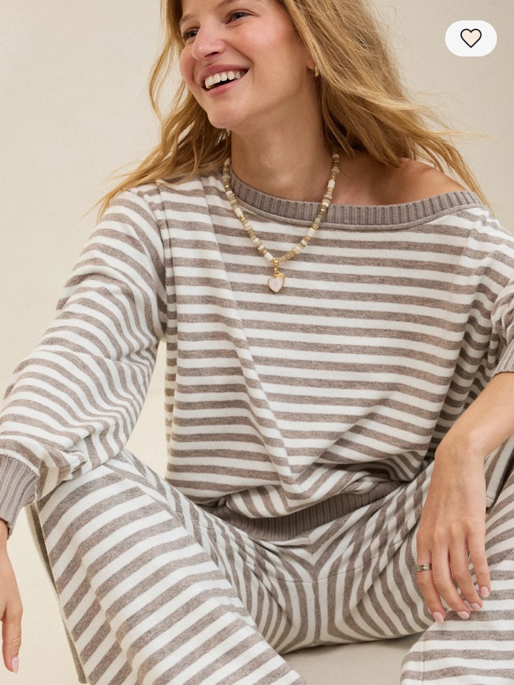 NWT aerie Striped Off-Shoulder Knit Sweater